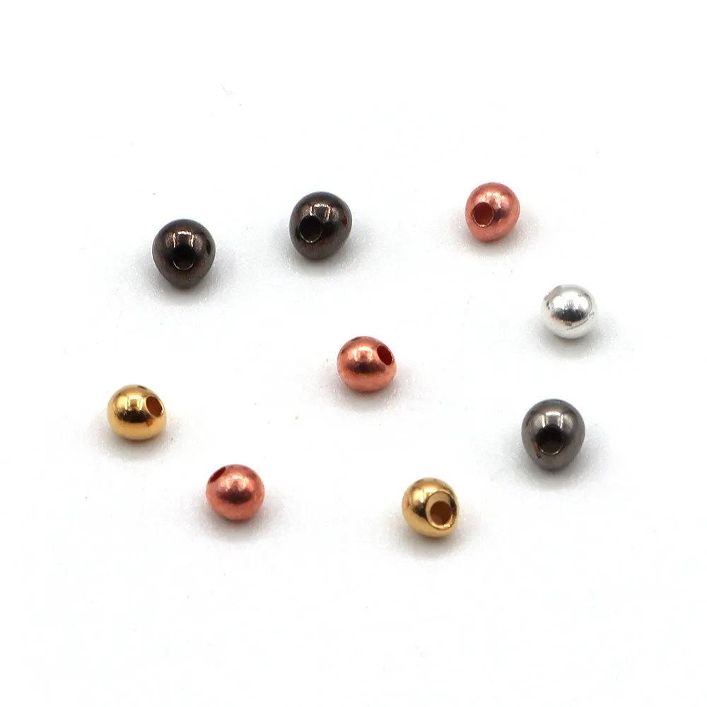 50PCS Veelkleurige Jig Off Vissen Kralen 2.3mm-3.8mm Jig off Kralen voor Forel Baars Vliegbindset lokken Maken - imagen 3