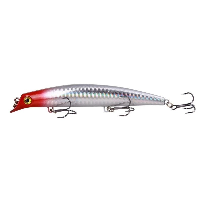 Nuevo cebo Luya serie de superficie de agua Wave Crawler Bionic Minnow señuelo de pesca cebo duro con 3/2 anzuelos de pesca aparejos de pesca señuelo - imagen 5