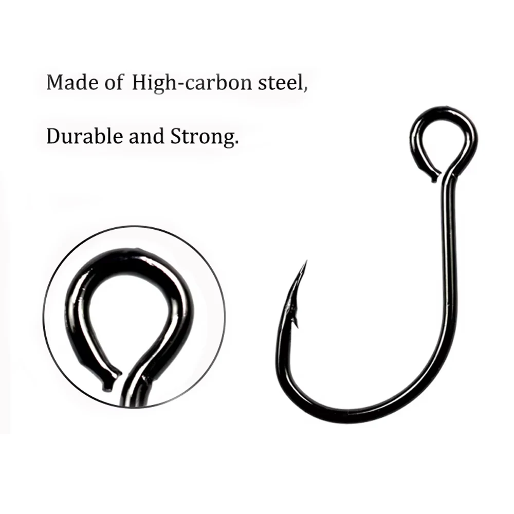THKFISH Anzuelo inline de ojo grande para cucharas y señuelos duros - imagen 2