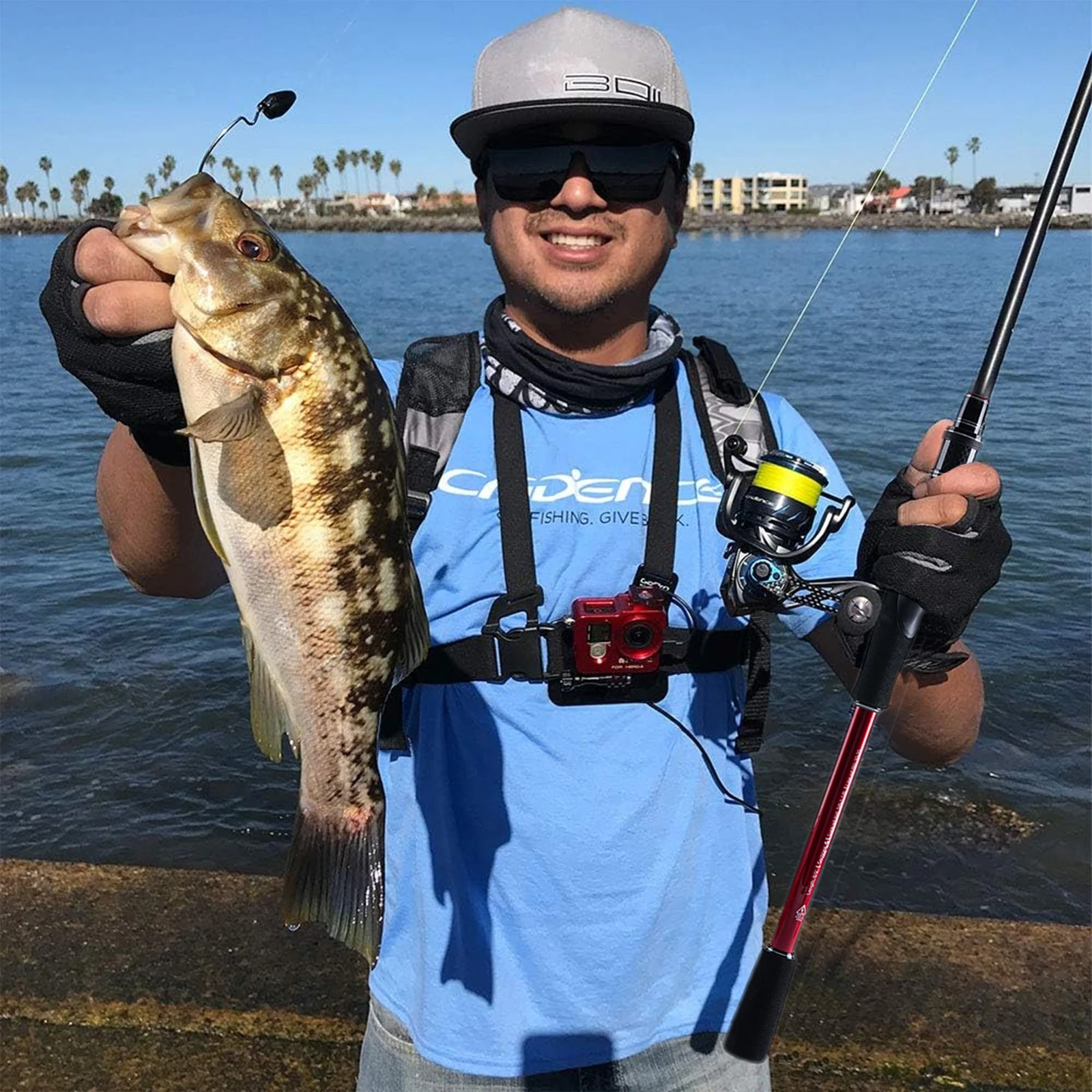 Caña de pescar giratoria Goture 1,98 M 2,1 M 2,4 M 2,7 M 5/6 secciones caña de señuelo de lubina ultraligera rápida M/MH potencia 24T caña de carpa de fibra de carbono - imagen 2