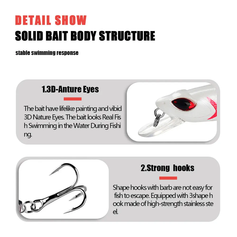 1 Uds 17g 32g señuelo de pesca Minnow láser cebo Artificial duro plástico grandes peces falsos señuelos cebo de pesca de mar Crankbait Wobblers - imagen 4