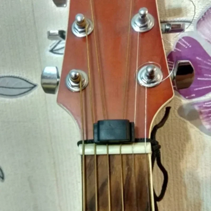 Soporte de goma negro para guitarra, accesorio para ukelele, fijación en el cabezal, soportes firmes para bajo, 1/2/5 piezas - imagen 5