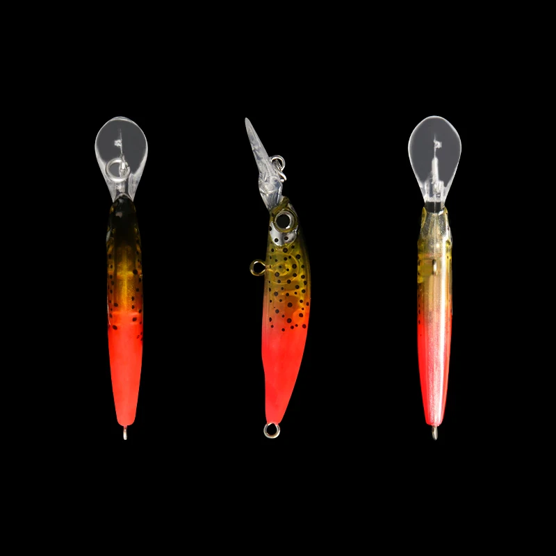 LETOYO 1,8g/40mm Mini señuelo de pececillo que se hunde placa de lengua larga señuelo de pesca de pececillo con un solo gancho revestimiento láser señuelos de trucha - imagen 5