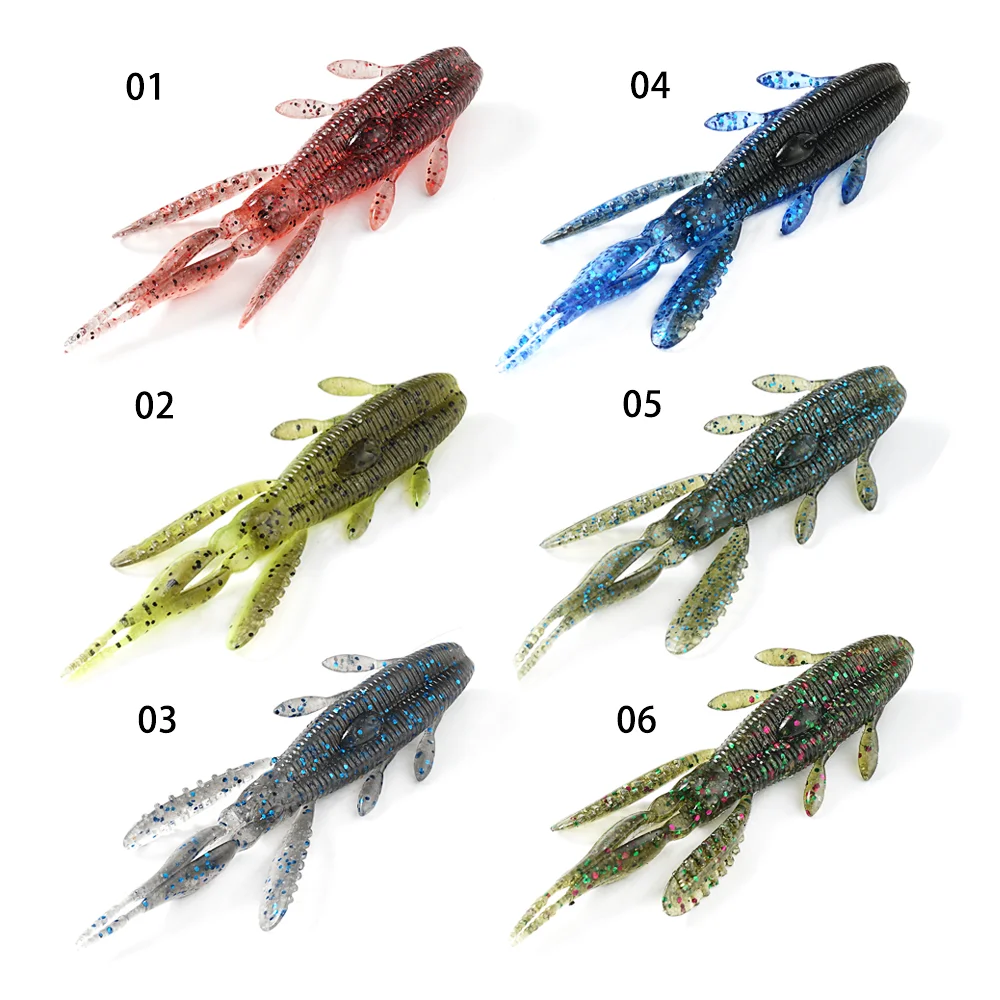 SUNMILE 8 Uds Aviodant Cloves 2,8 pulgadas cebos para gatear oft señuelo Señuelos de Pesca camarones langosta señuelo de plástico suave Señuelos de Pesca - imagen 5