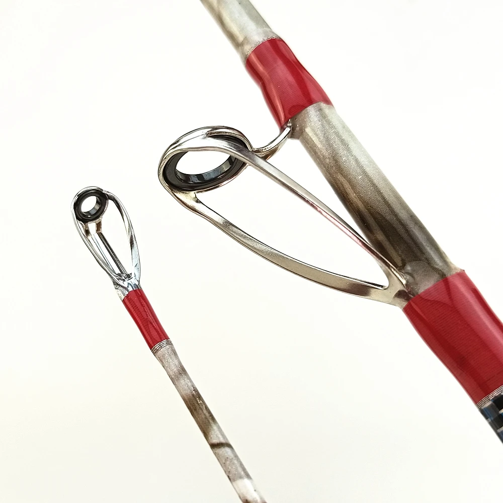 Fire Maple 1,8 m 6 pies caña de pescar fuerte caña de pescar de jigging lento punta sólida de vidrio varillas de barco de tierra giratoria FRP XH power - imagen 3