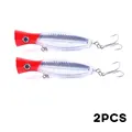 2pcs red silver