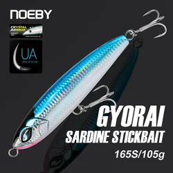 Noeby-Stickbait Señuelo GT Hundido - Wobbler Lápiz para Atún