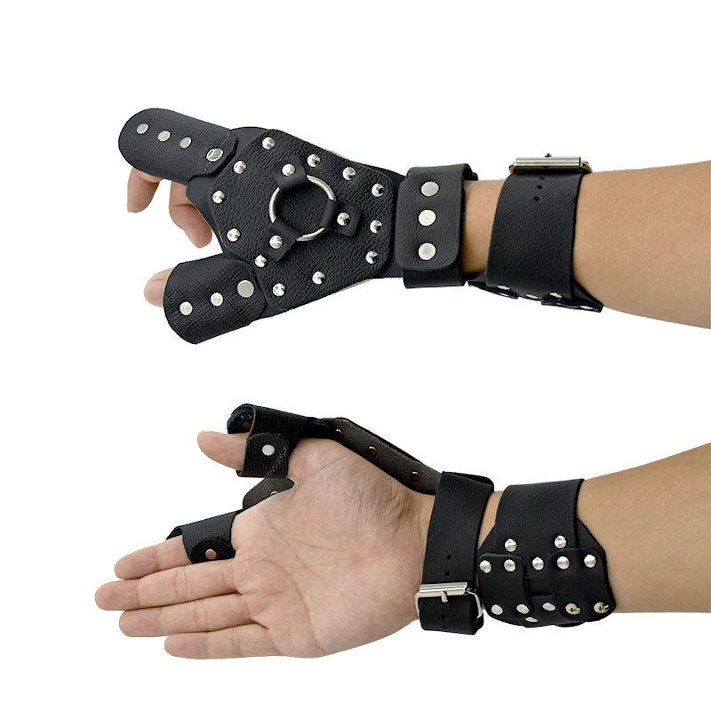 Brazaletes de guardamanos de pesca, pulsera usada para mano izquierda o derecha, carrete de pesca para caza al aire libre, tirachinas, herramienta de accesorios de catapulta - imagen 3