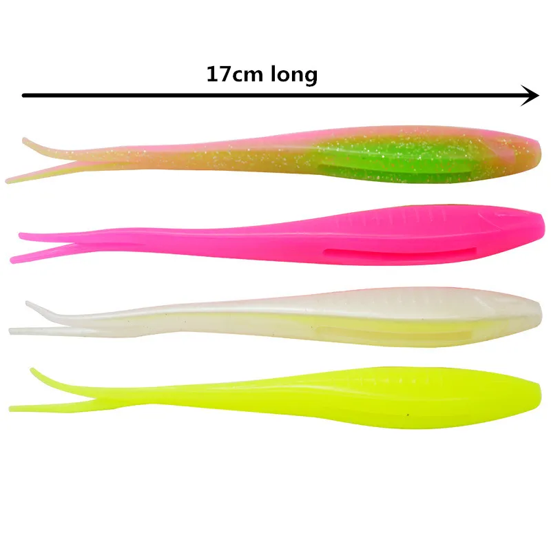 Coloridos señuelos de pesca de 17 cm para aventuras versátiles