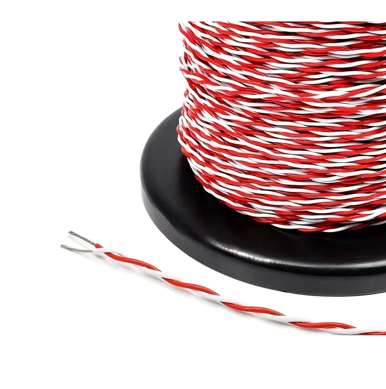 Cable de PTFE AFS200 de 1 ~ 20m, par trenzado 26/25/24/22/20/18/17/15/13AWG, aislamiento FEP de alta temperatura, Cable electrónico de cobre estañado - imagen 4