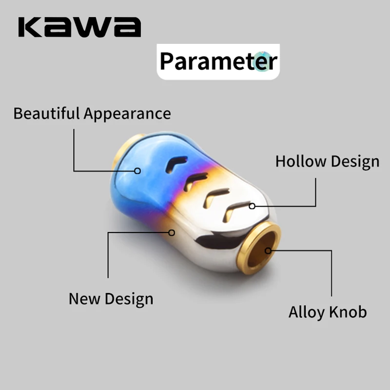 Kawa perilla de mango de carrete de pesca, perilla de acero inoxidable, traje para carrete S/ D, longitud de 35mm, 9g, accesorios de pesca DIY, 1 unidad - imagen 4