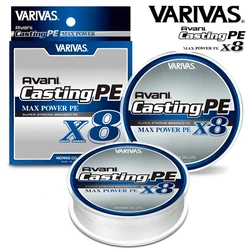 Varivas Avani Casting PE Max Power X8 hilo de pescar trenzado-longitud: 300m/330yds, tamaño: 20-78LB Japón línea trenzada de PE de 8 hebras