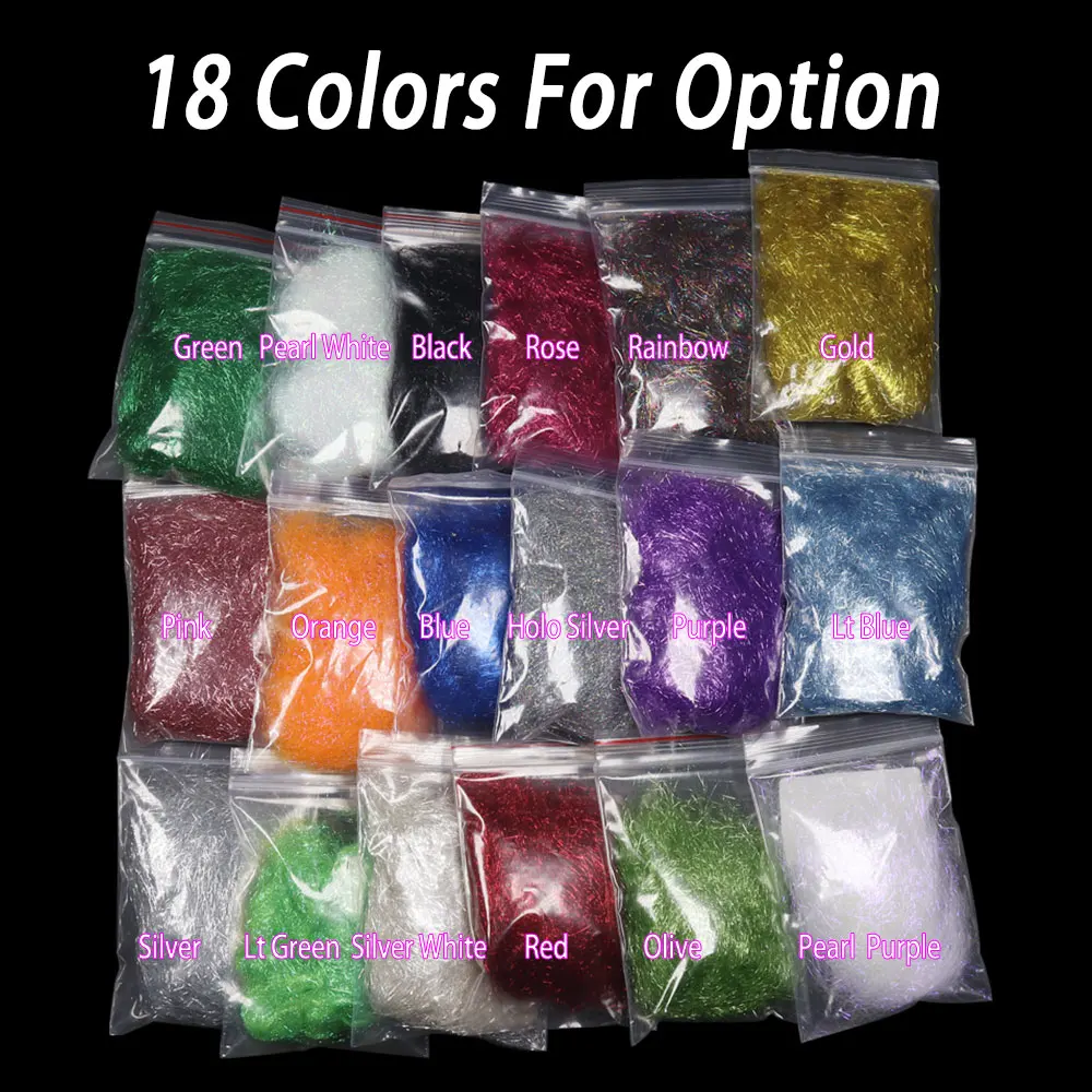 Bimoo, 2 paquetes, dobladillo de hielo ultrafino para atado de moscas, para ninfa, Scud, camarón, doblaje corporal, Material de atado de moscas Scud Dub para Señuelos de pesca de trucha - imagen 4