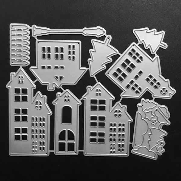 Troqueles troqueles de corte de Metal para manualidades, decoración de construcción de casa, álbum de recortes, tarjetas de papel, troqueles en relieve artesanales, nuevo diseño - imagen 5