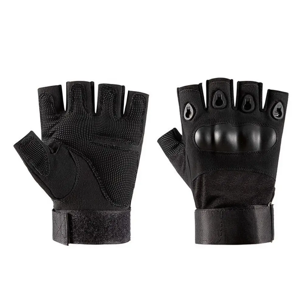 Guantes Retro resistentes al desgaste para motocicleta, guantes antideslizantes de piel de cabra para carreras, guantes Vintage sin dedos de medio dedo para mujeres y hombres - imagen 4