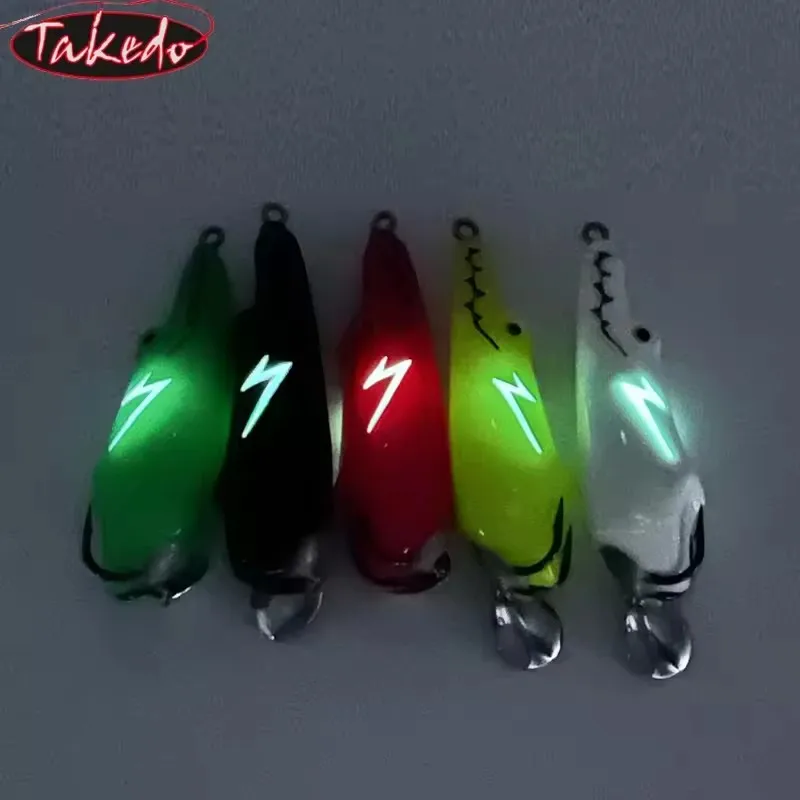 TAKEDO L030 9cm 22,8g señuelo suave cebo de rana Isca Artificial Topwater Pesca señuelo para lubina cabeza de serpiente flotante señuelo de lubina - imagen 2