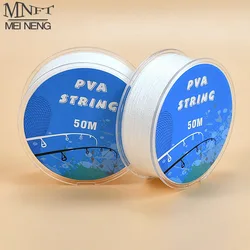 Cuerda de PVA para pesca de carpa MNFT, 50M por rollo, disuelve para pesca de carpa, Boilie y cebo de pesca de carpa