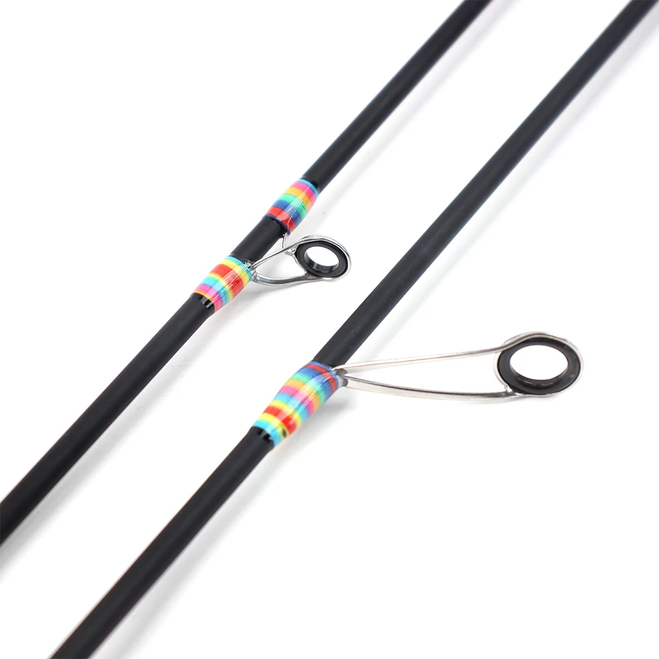 Caña de trucha de cuatro secciones: caña de pescar en miniatura portátil, brillante y de grado profesional. Cuerpo de fibra de carbono con punta sensible. - imagen 5