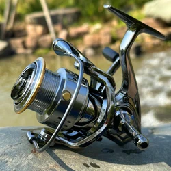 Carrete spinning 5,2:1 – Metálico ultrasuave, doble brazo oscilante