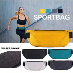 Three-section Running Waist Bags Waterproof Breathable Marathon Running Bag Belt Bag Lightweight Sports Phone Bag Men Women