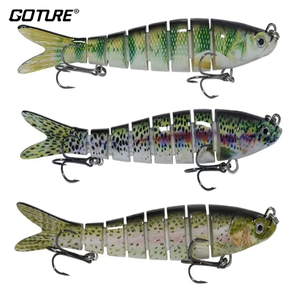 Goture Wobbler multiarticulado hundimiento – Señuelo artificial spinning