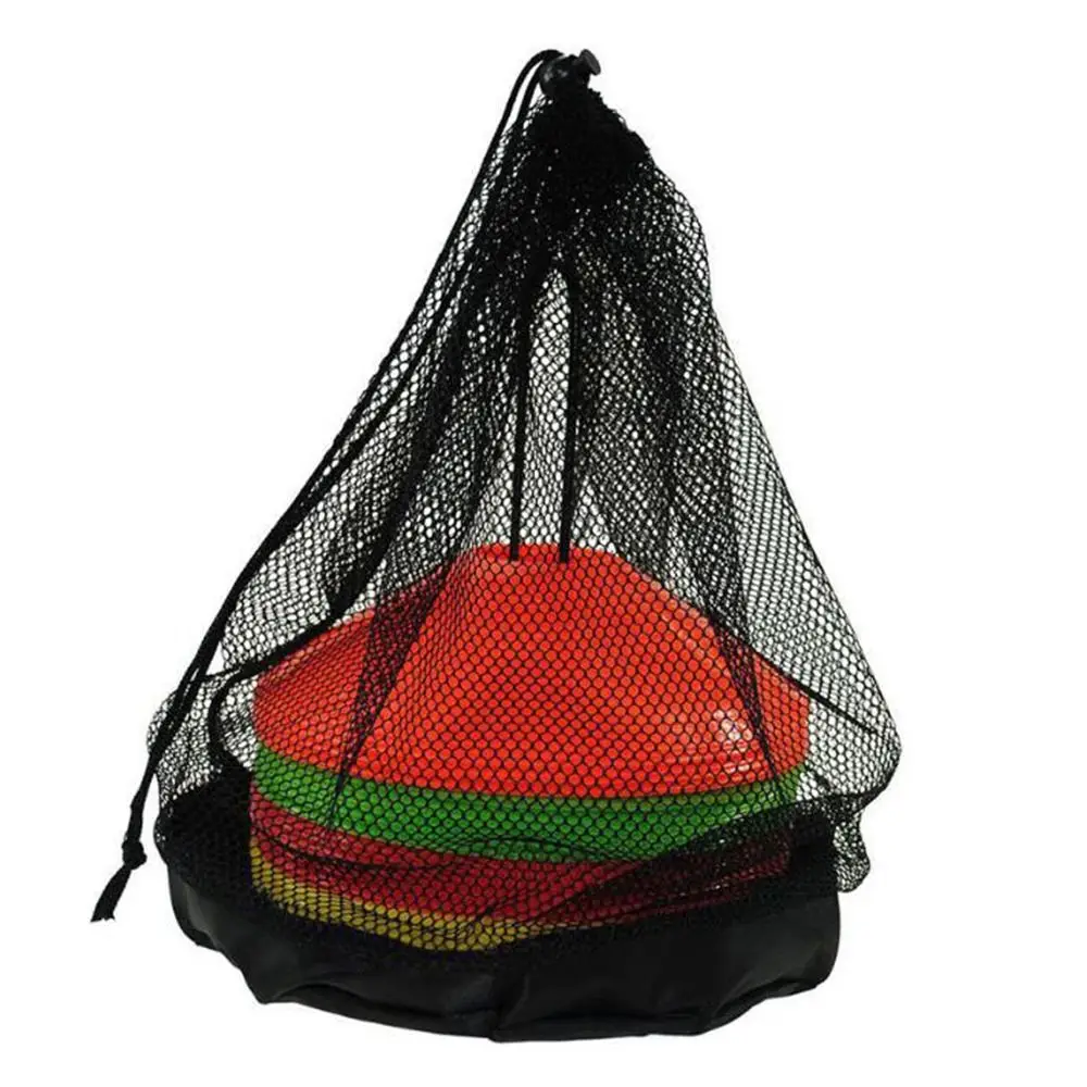 Disco de entrenamiento fútbol multicolor con bolsas de almacenamiento