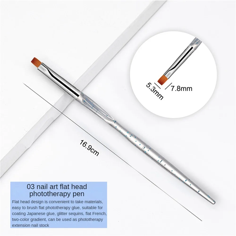 Pluma de construcción de diseño ergonómico, crea diseños de uñas intrincados, preciso, fácil de usar, pluma de fototerapia de calidad profesional, cepillo - imagen 4