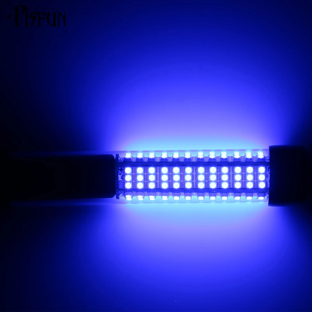 Goture-luz de pesca sumergible, 12V, 10,8 w, 180 LED con cordón de 5m/12m, blanco, azul, verde - imagen 5