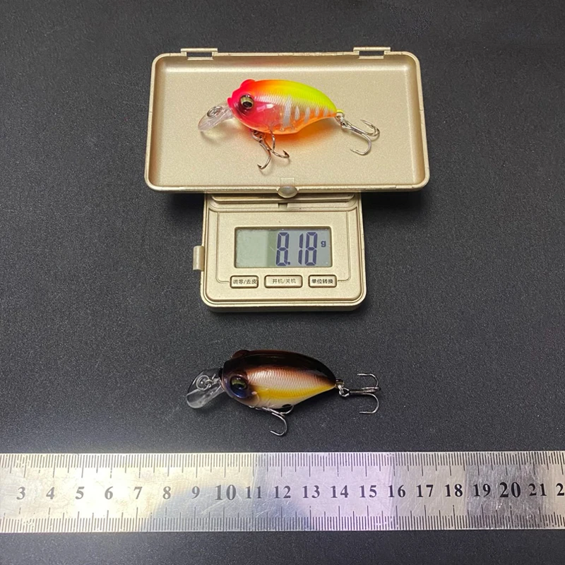 8g 40mm Topwater Crankbait señuelo de pesca Chattlerbait sonajeros cebo duro Artificial para Lucio Walleye lubina trucha Swimbait aparejos - imagen 5