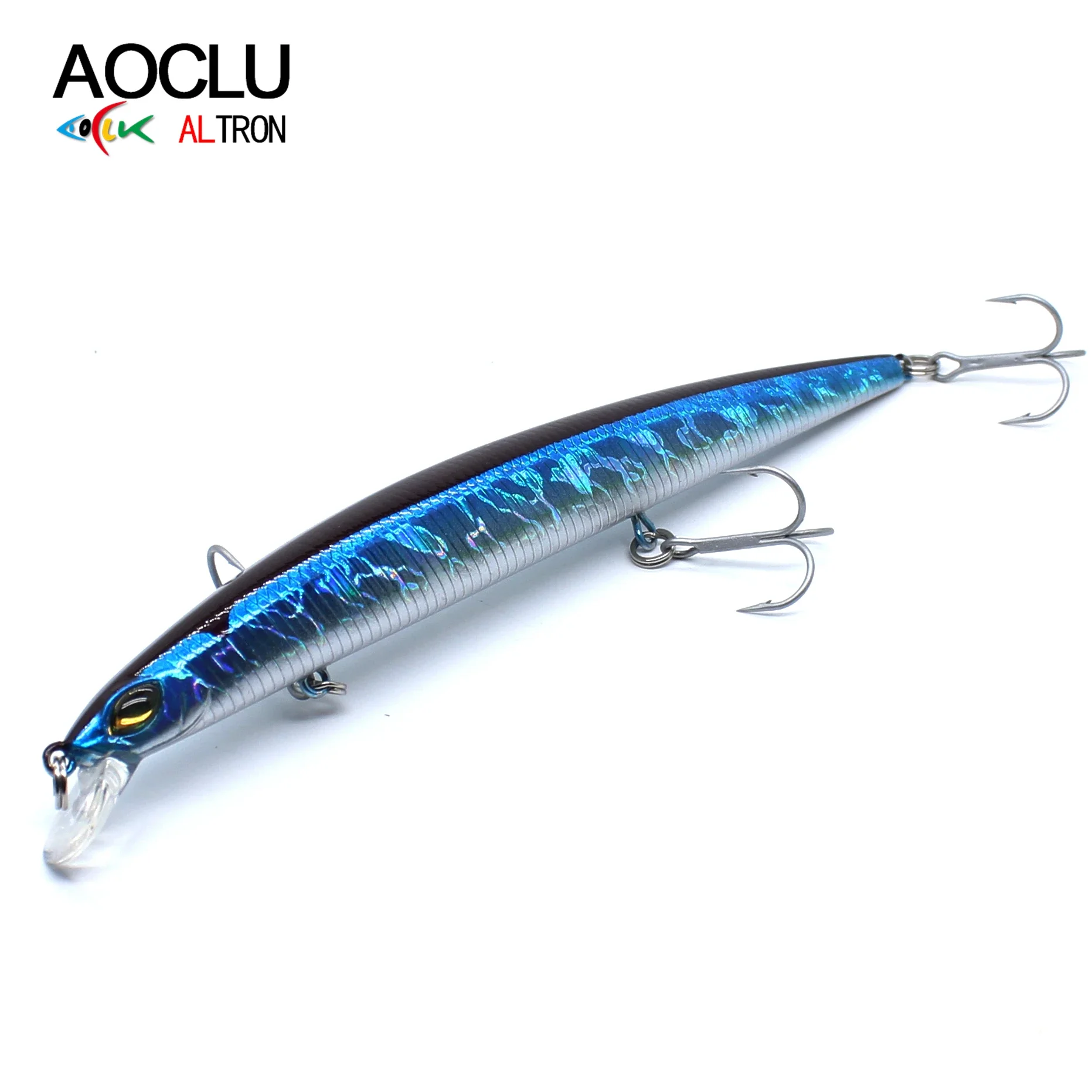 AOCLU-señuelo de pesca Wobblers, cebo duro Minnow Shad Crankbait, aparejos de agua dulce y salada, 8 colores, 145mm, 19,1g - imagen 3