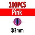 100pcs Pink 3mm