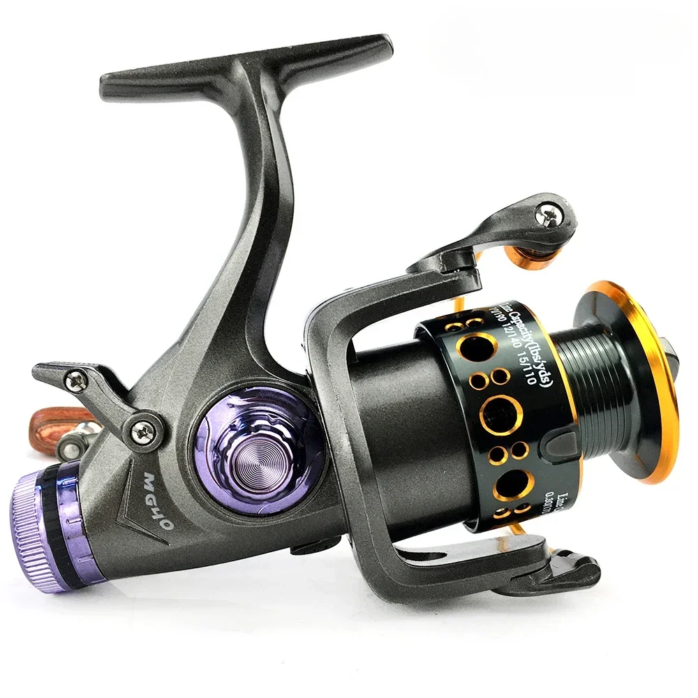 Carrete de pesca con diseño de freno doble delantero y trasero de carpa, carrete giratorio súper fuerte para toda el agua MG30 40 50 60 con sedal - imagen 5
