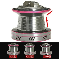 GHOTDA Carrete de pesca giratorio grande para agua salada robusto