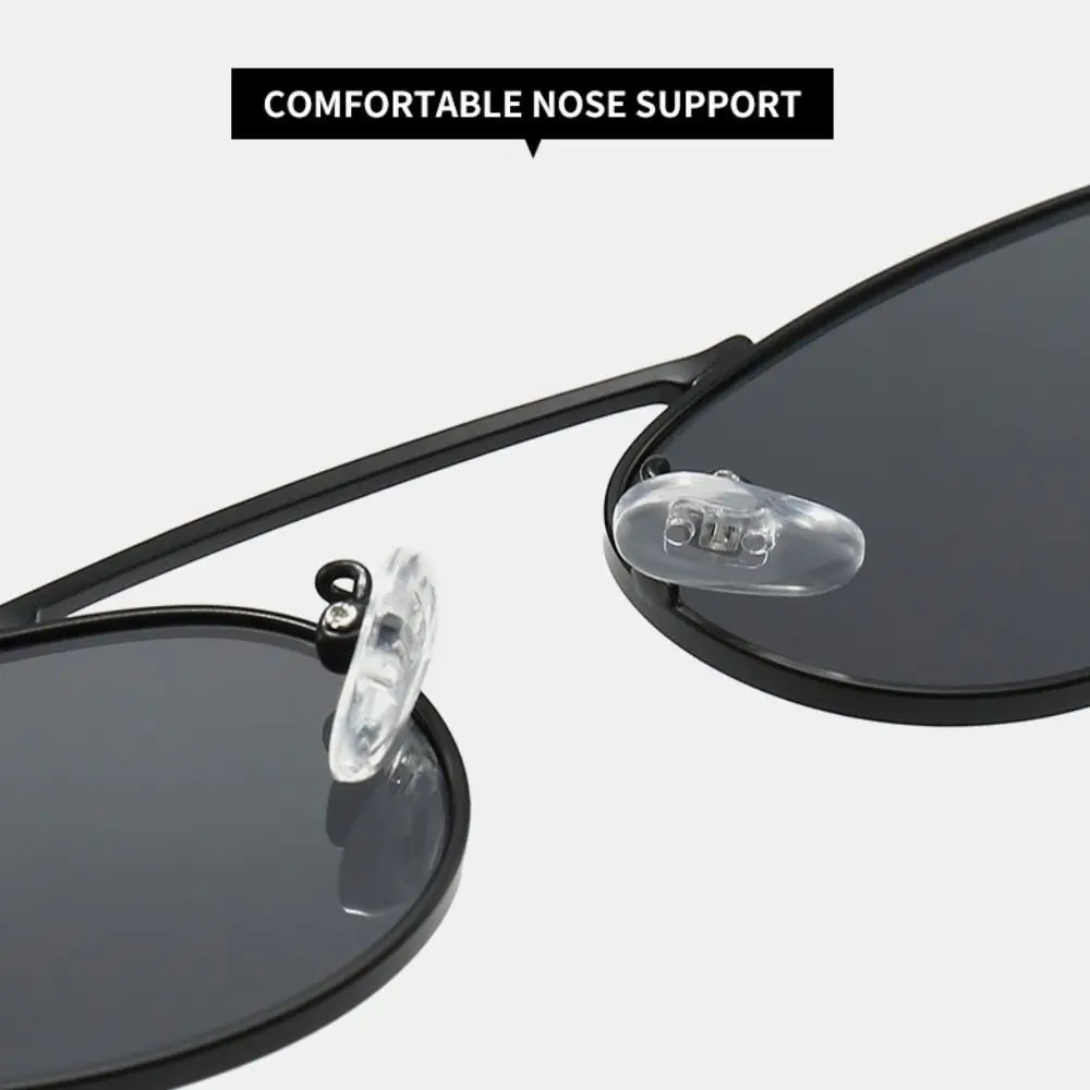 Gafas de sol tipo ojo de gato a la moda, gafas de sol ovaladas pequeñas Vintage, protección UV400, accesorios Retro Y2K para mujeres y hombres - imagen 4