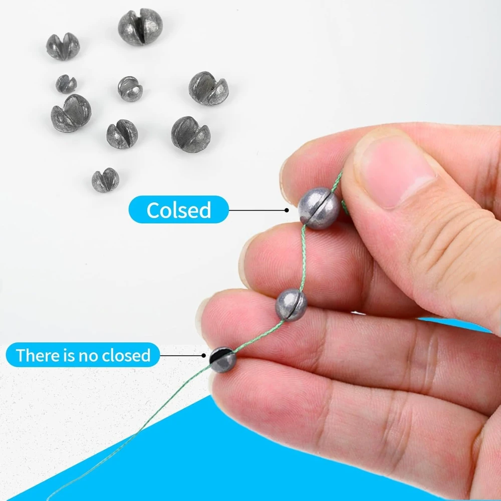 Plomos Split Shot desmontables para lubina y trucha - imagen 3