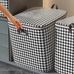 Organizador de ropa plegable, bolsas de almacenamiento de ropa, colcha de gran capacidad, caja móvil, bolsa de mano a prueba de polvo para el hogar, 1 Uds.