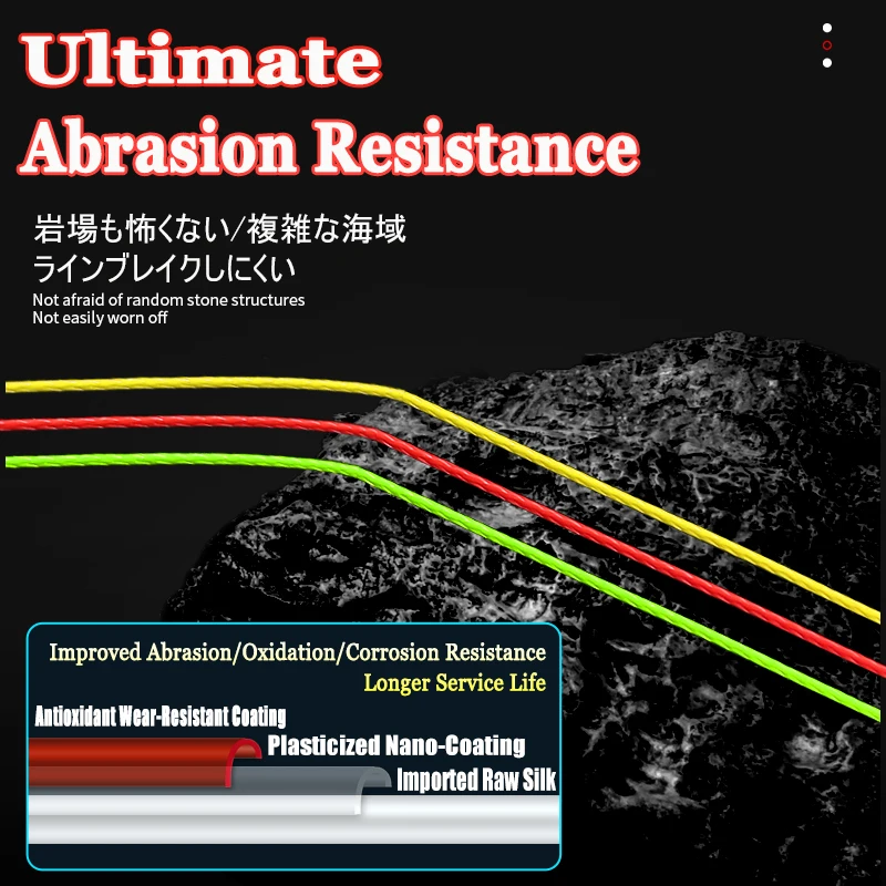 Japón Original Upgrade X12/X8 trenza multicolor multifilamento línea de pesca 500M/300M/150M accesorios de pesca de carpa pesca linea trenzada pesca accesorios mar accesorios de pesca ilo de pescar muy fuerte - imagen 5
