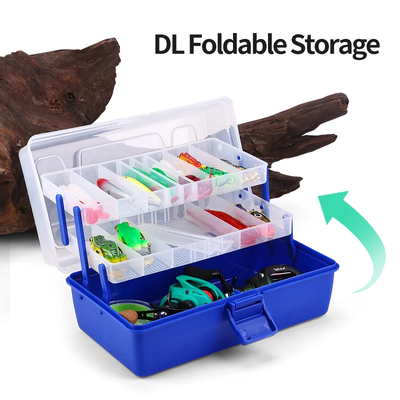Weihe Caja de Aparejos 304 Portátil – 3 Capas de Plástico Resistente - imagen 2