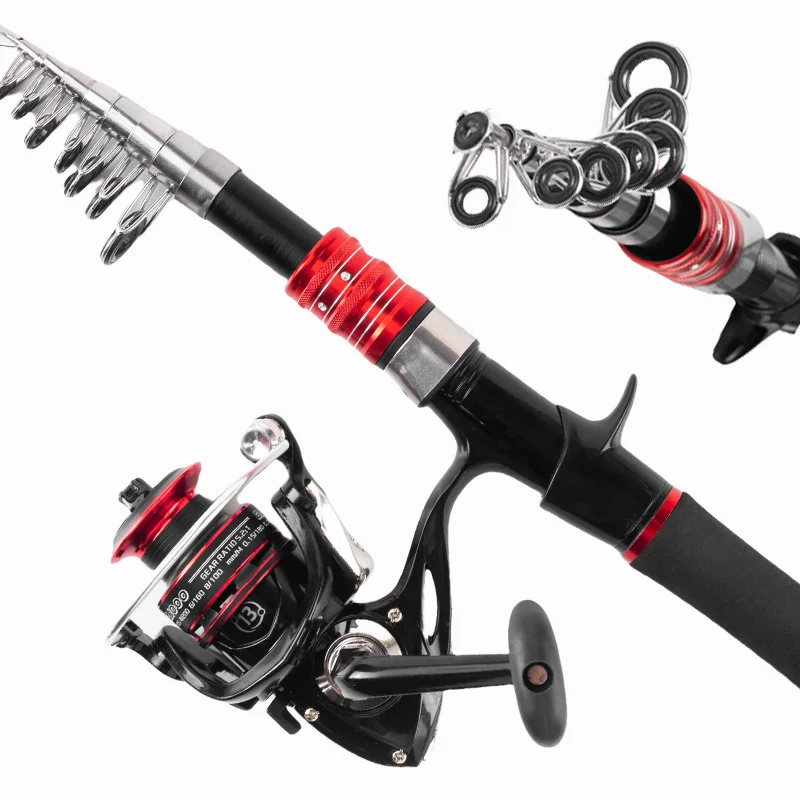 Fishing Rod Reel Combo Kit - Rod & Reel Combos with 2.1m Adjustable Fishing Pole, Spinning Reel, Fishing Line, Artificial Bioni - imagen 5