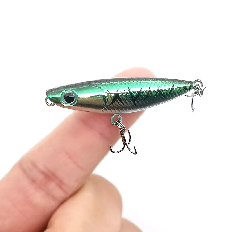 1 Uds señuelo de pesca cebo Swimbait Jerkbait lápiz 4,3mm 1,8g caminar perro señuelos flotantes cebo de lubina luer lápiz flotante superficie palo - imagen 3