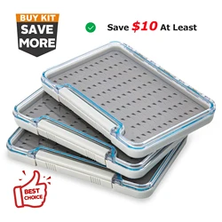 Goture Cajas de almacenamiento para señuelos de pesca con mosca