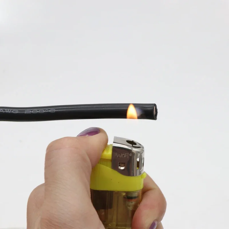 Cable de silicona ultrasuave resistente al calor, cable de cobre Flexible de alta temperatura, 30, 28, 26, 24, 22, 20, 18, 16, 15, 14, 13, 12, 10 AWG, 1M/5M - imagen 3