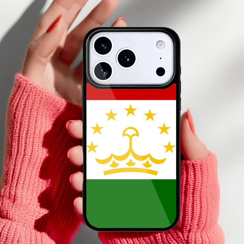 Detalle del diseño de la bandera de Tayikistán