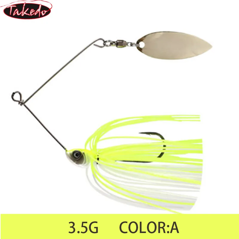 TAKEDO LD08 Composit Spinner cebo Chatter cebo de alambre plantilla de goma señuelo de pesca Buzzbait Wobbler Chatterbait para Lucio - imagen 5