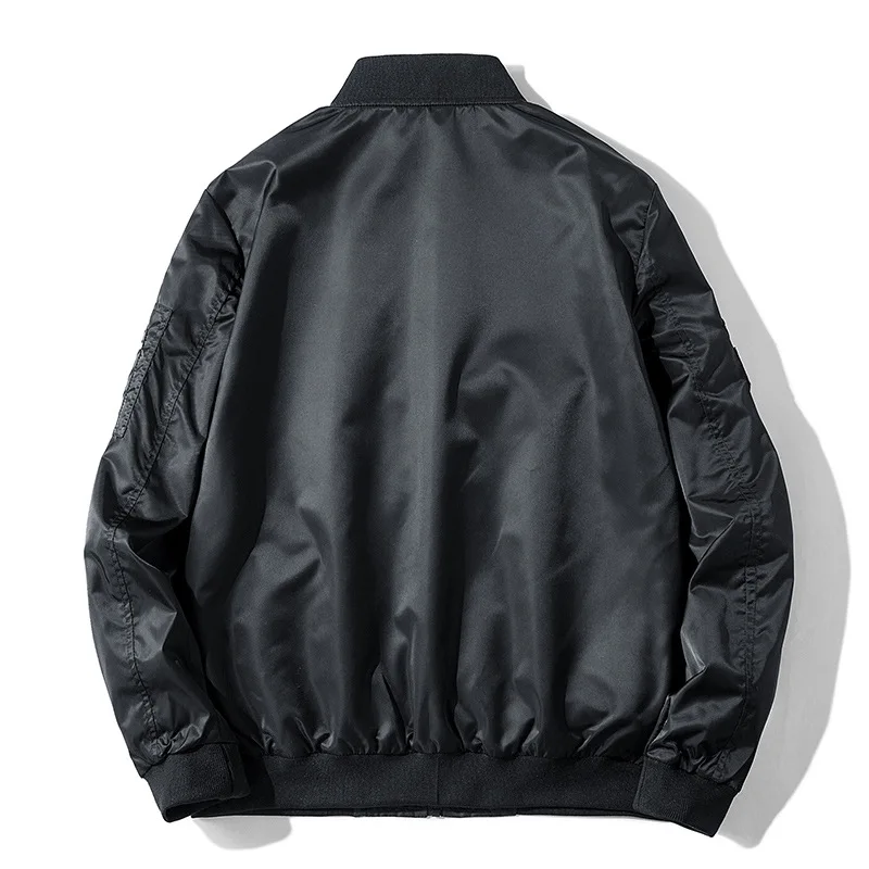 Chaquetas de gran tamaño 7XL para hombre, ropa de abrigo de doble cara, ropa de calle bordada, chaqueta de béisbol, ropa para hombre, chaqueta de béisbol A2FB5 - imagen 4