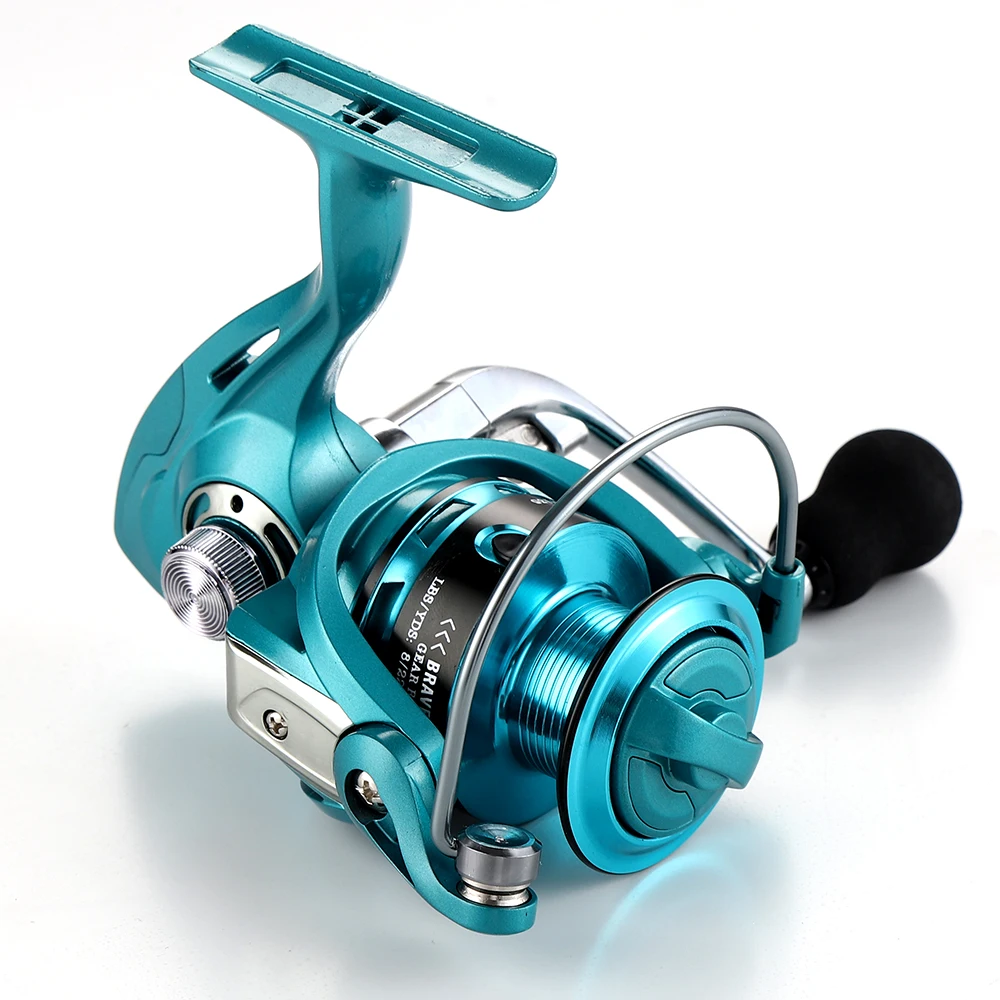 Carrete de pesca de carpa, carrete giratorio de línea de Metal, arrastre de aparejos de mar, rueda de pesca de 15kg, 1000, 2000, 3000, 4000, 5000 - imagen 3