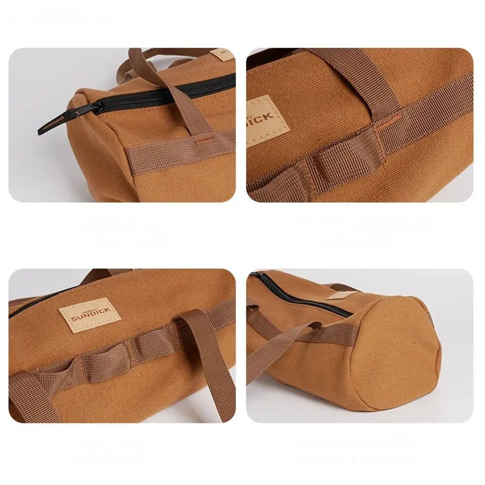 Organizador de utensilios para campamento, bolsa de almacenamiento de uñas en el suelo, impermeable, de gran capacidad, bolsa de herramientas para estaca de tienda, bolsa ligera de lona para clavija de tienda - imagen 3