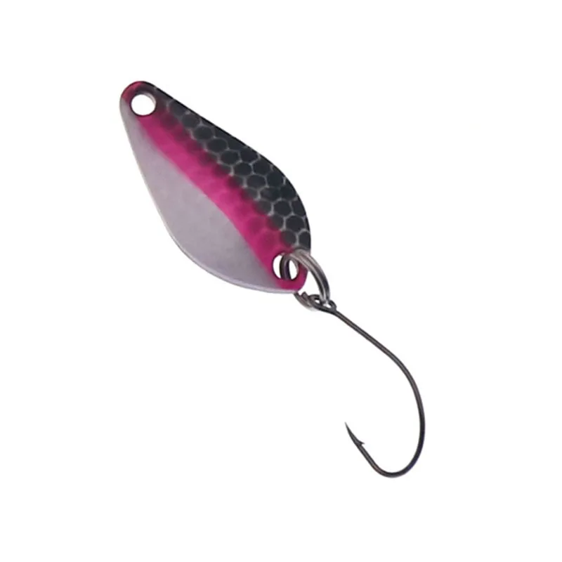 5 unids/lote cebo cuchara para trucha 2g 25mm señuelo de pesca de Metal con un solo gancho cebo duro señuelos trucha perca Chub salmón - imagen 5