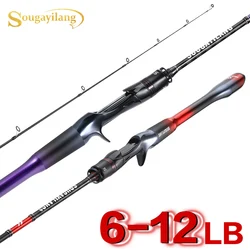 Caña de spinning Sougayilang 1,80m carbono para lubina y trucha