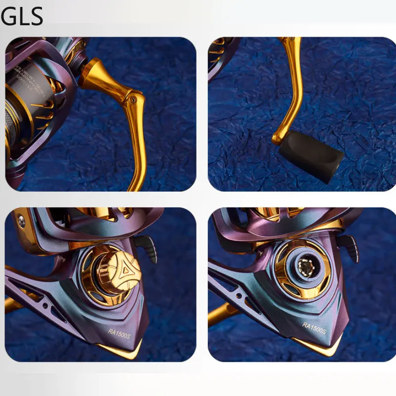 Carrete de pesca resistente al desgaste para carpa de alta velocidad, rueda giratoria intercambiable izquierda/derecha, carrete de fundición de metal, 6,2: 1, 5 + 1BB - imagen 5